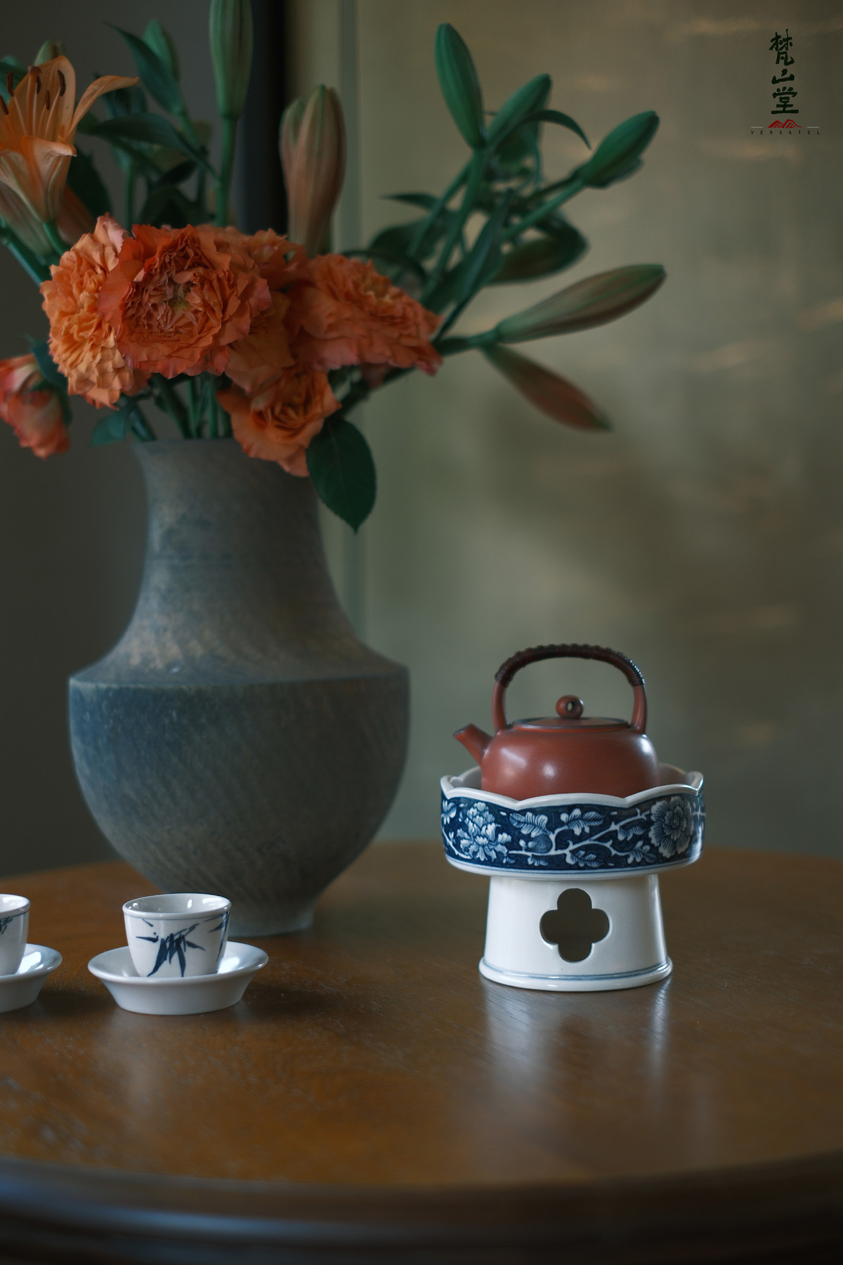 梵山堂苏打釉海棠酒精炉x5