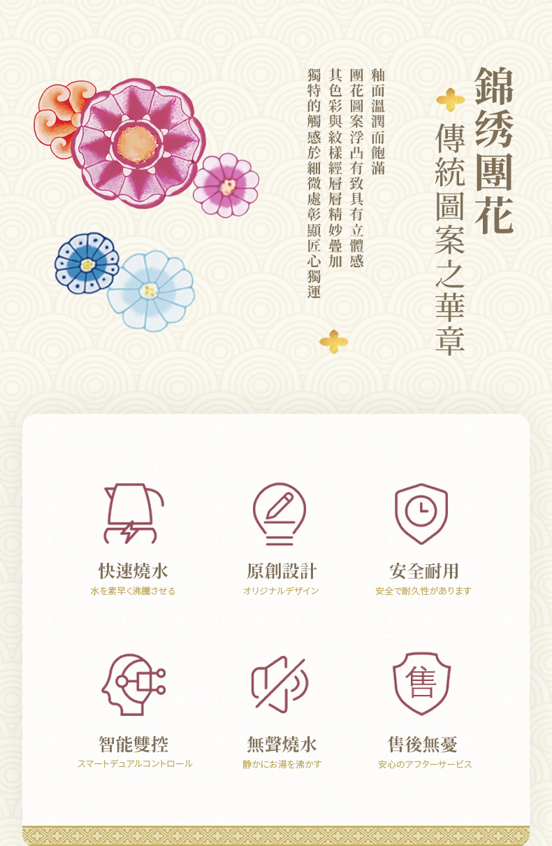 珐琅彩团花纹详情4