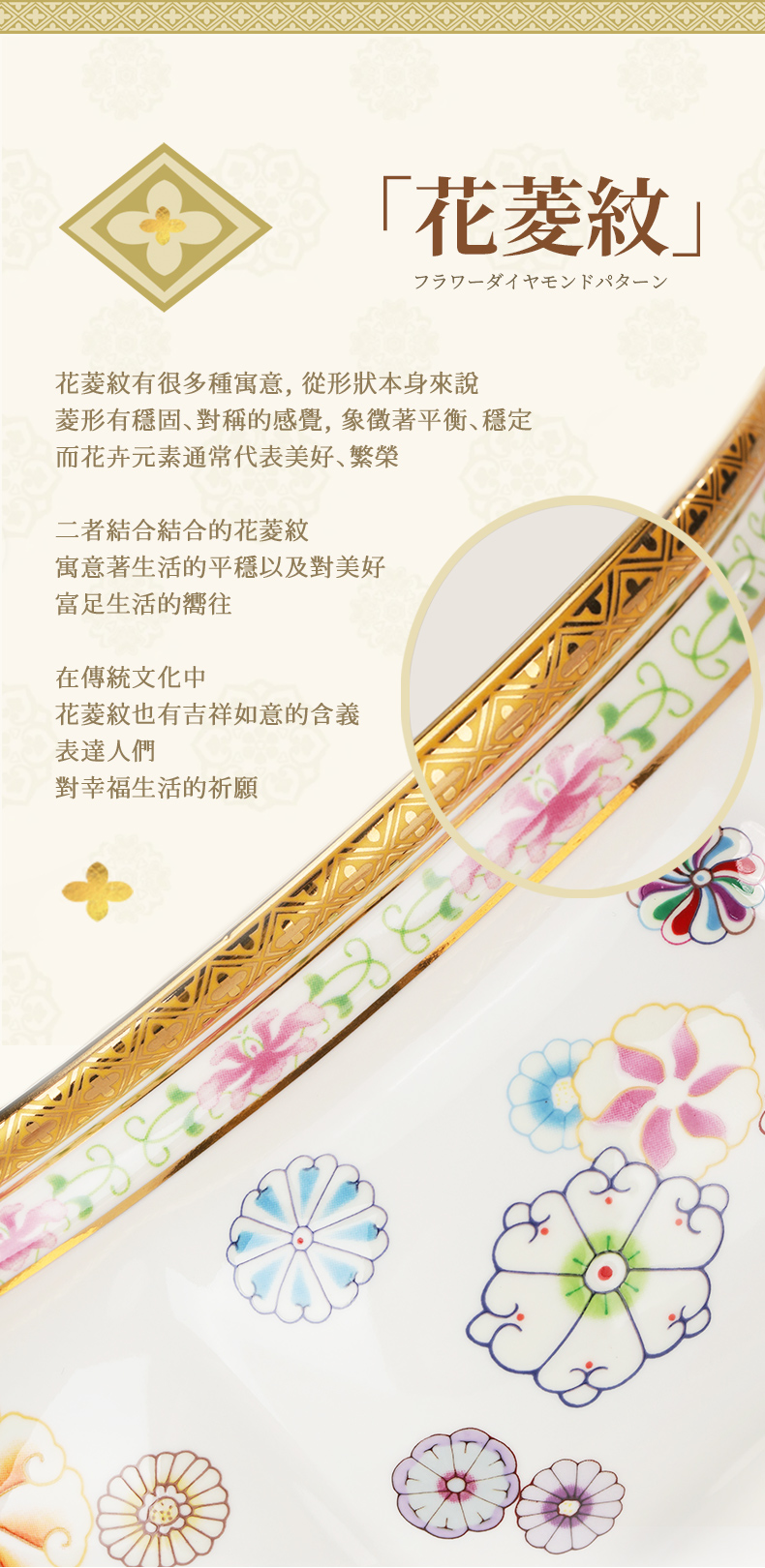 珐琅彩团花纹详情6